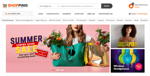 ONLINE MARKTPLATZ FUNKTIONSUMFANG: STARTSEITE 1 ONLINE MARKTPLATZ FUNKTIONSUMFANG: STARTSEITE 1