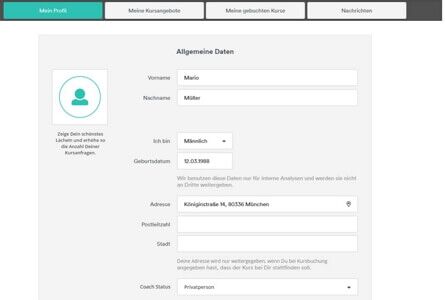 Dashboard Profil
