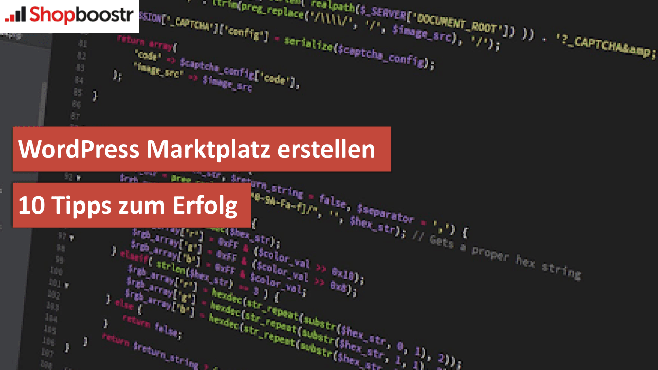 WordPress Marktplatz erstellen